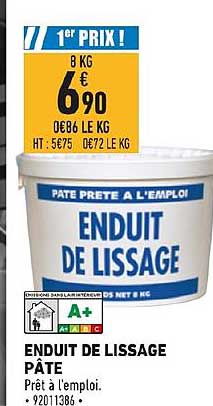 Enduit De Lissage Pâte