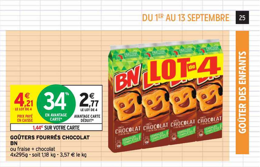 Goûters Fourrés Chocolat Bn