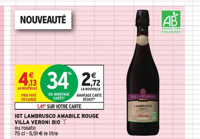 igt lambrusco amabile rouge villa veroni bio