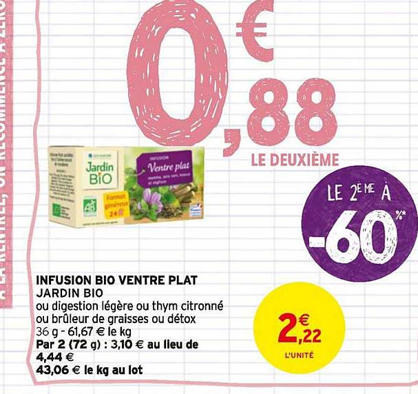 infustion bio ventre plat jardin bio