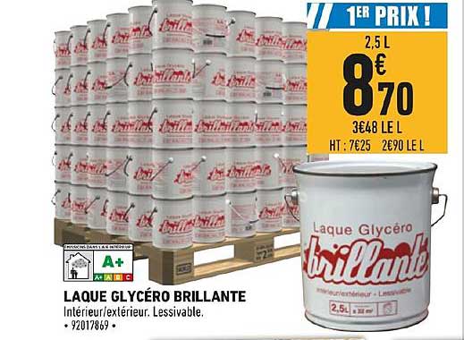 laque glycéro brillante