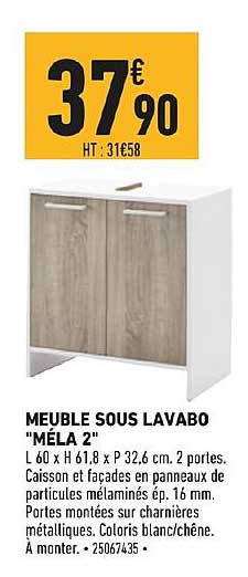 meuble sous lavabo méla 2