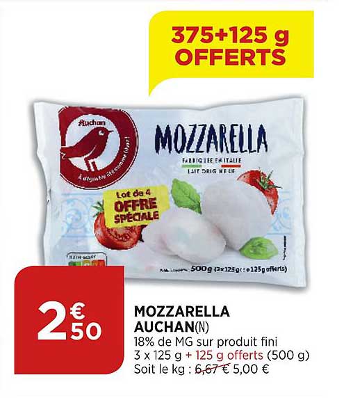 Mozzarella Auchan