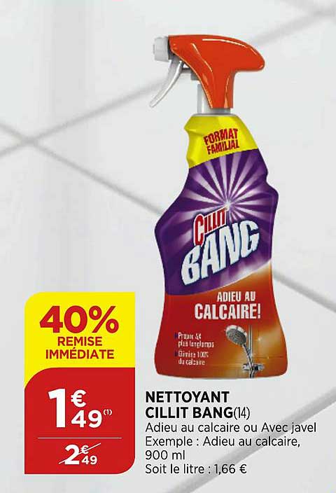 nettoyant cillit bang 40% de remise immédiate