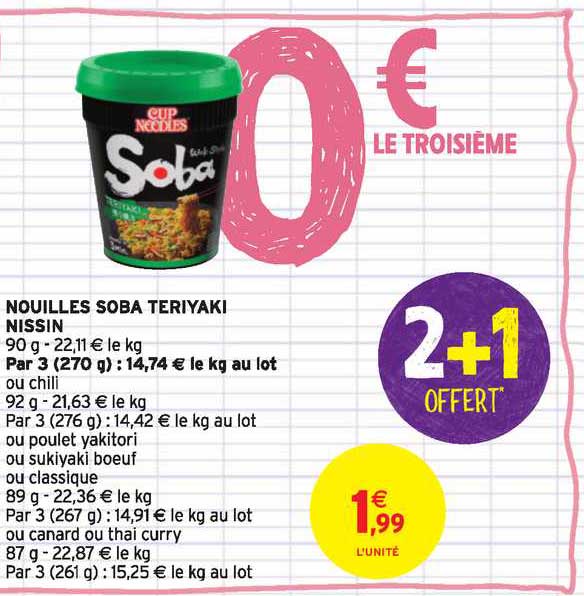 nouilles soba teriyaki nissin