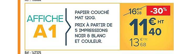 papier couché mat 120g affiche a1