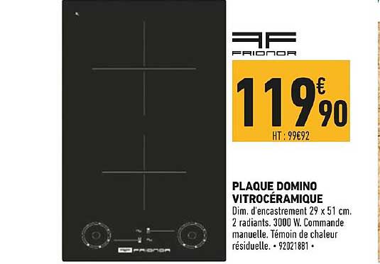 plaque domino vitrocéramique af frionor