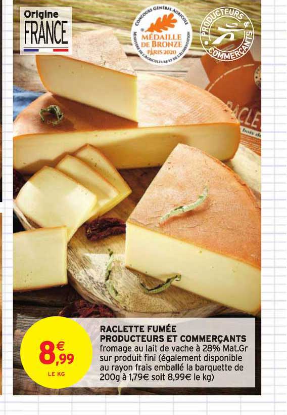 raclette fumée producteurs et commerçants