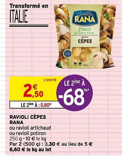 Ravioli Cèpes Rana