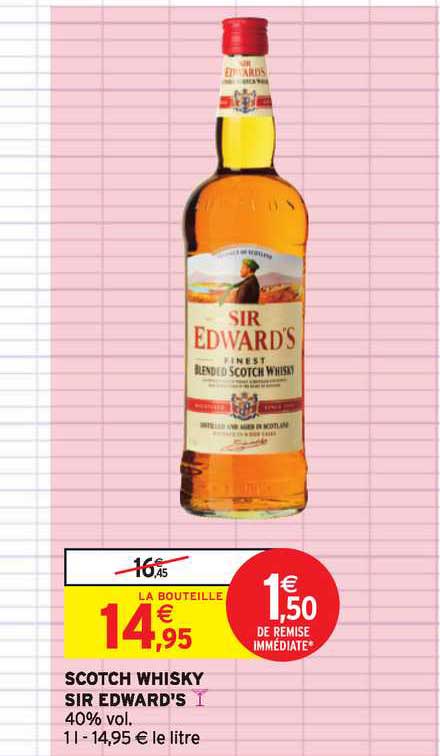 scotch whisky sir edward s