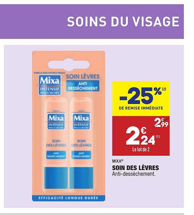 Soin Des Lèvres Anti-dessèchement Mixa -25% De Remise Immédiate