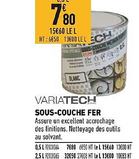 sous couche fer variatech