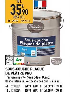 sous couche plaque de plâtre pro théodore