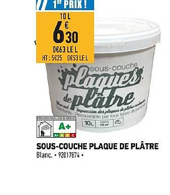 sous couche plaque de plâtre