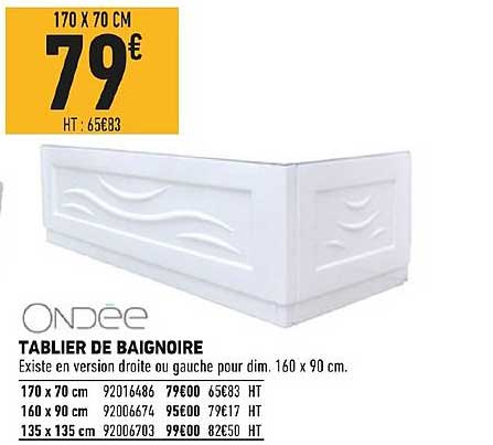 Tablier De Baignoire Ondée