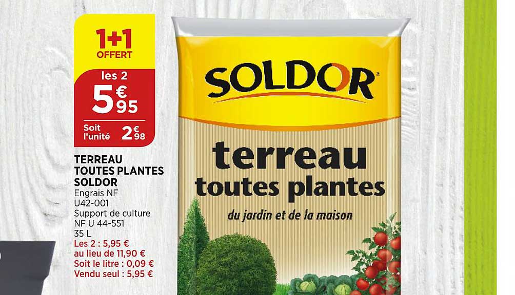 terreau toutes plantes soldor