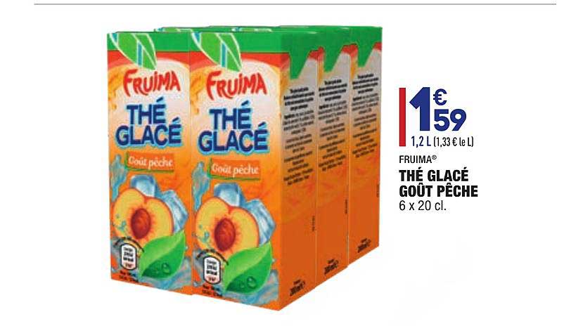 Thé Glacé Goût Pêche Fruima