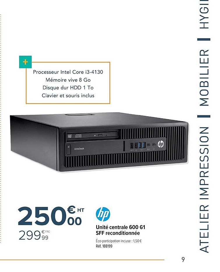 unité centrale 600 g1 sff reconditionnée hp