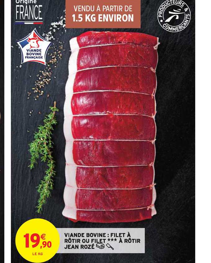 viande bovine filet à rôtir jean rozé