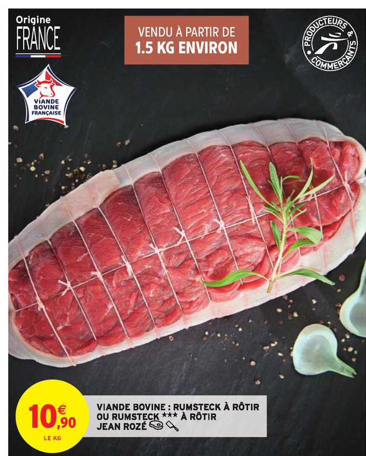 viande bovine rumsteck à rôtir jean rozé