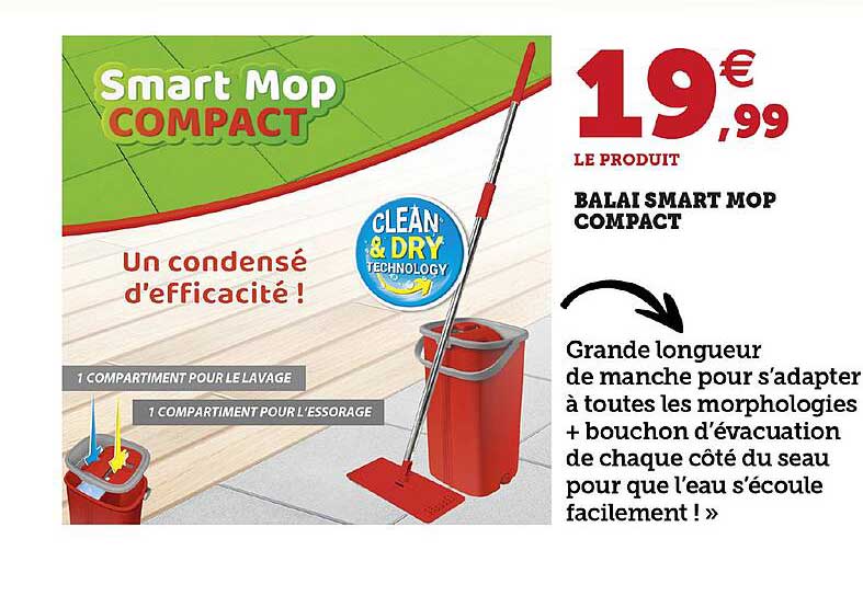 balai smart mop compact