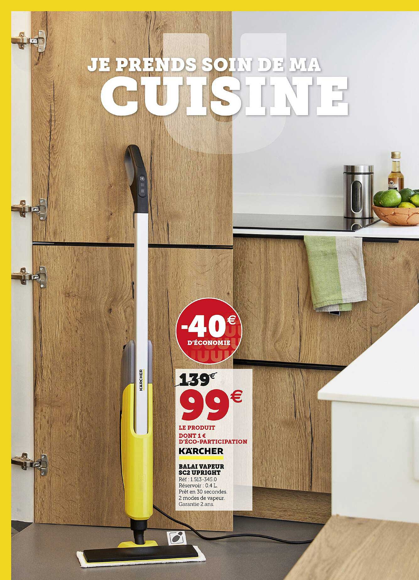 balai vapeur sc2 upright kärcher