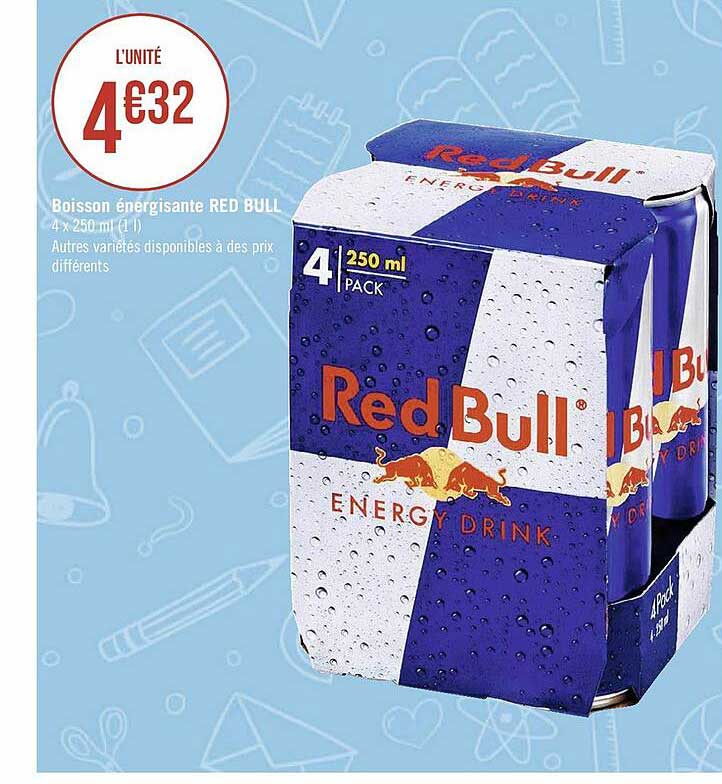 boisson énergisante red bull
