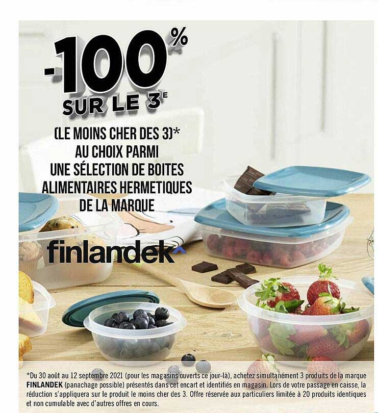 boîtes alimentaires hermétiques de la marque finlandek^