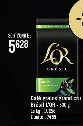 Café Grains Grand Cru Brésil L'or
