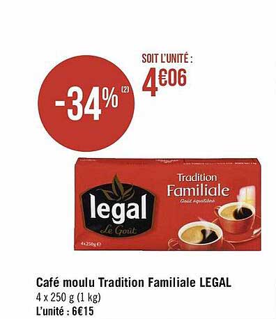 Café Moulu Tradition Familiale Legal