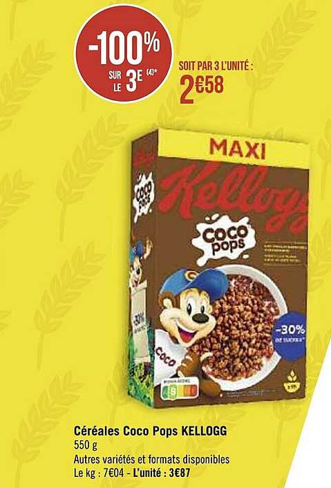 céréales coco pops kellogg's