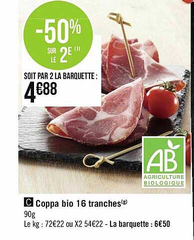 Coppa Bio 16 Tranches