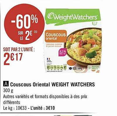couscous oriental weight watchers