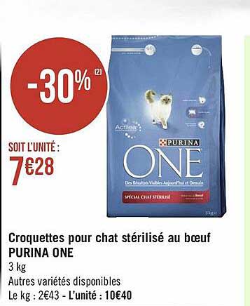 Croquettes Pour Chat Stérilisé Au Bœuf Purina One