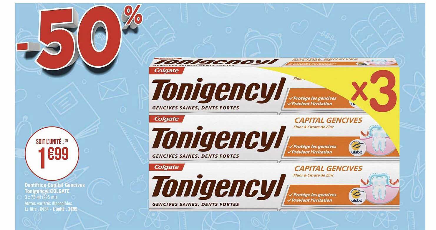 dentifrice capital gencives tonigencyl colgate