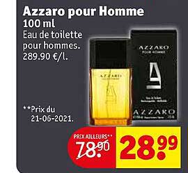 eau de toilette azzaro pour homme 100 ml