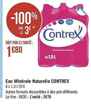 Eau Minérale Naturelle Contrex