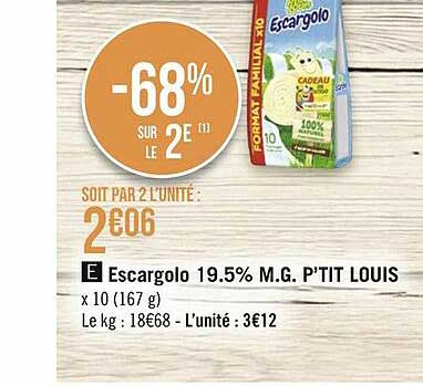 escargolo 19.5% m.g. p'tit louis