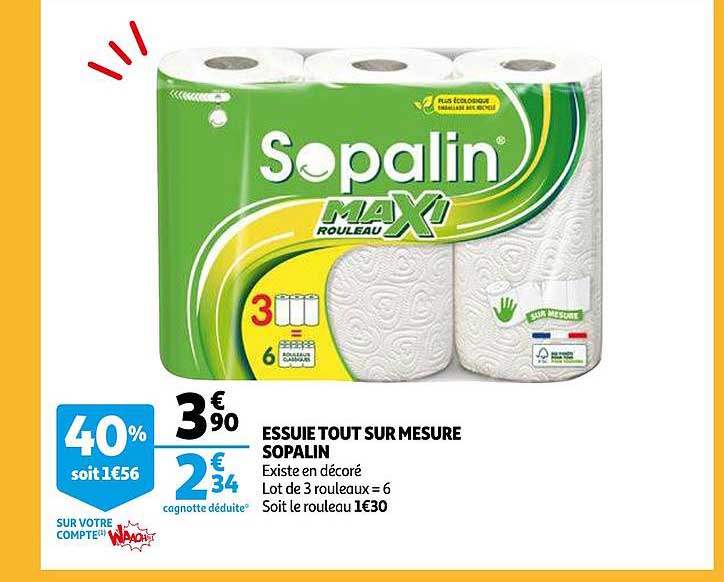 essuie tout sur mesure sopalin