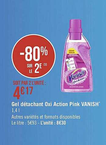 gel détachant oxi action pink vanish