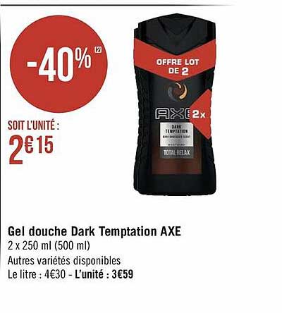 Gel Douche Dark Temptation Axe