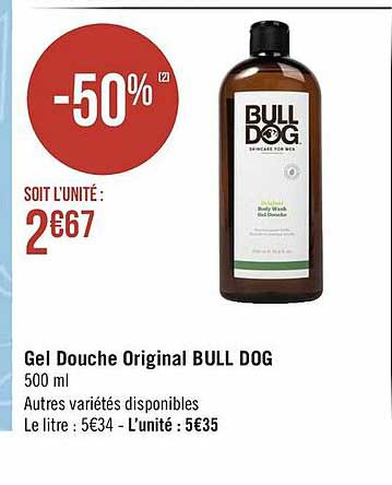 gel douche original bull dog