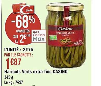 haricots verts extra-fins casino