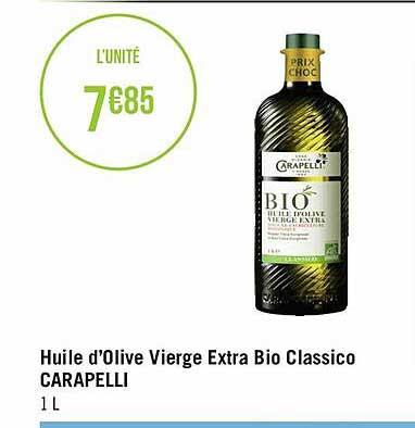 Huile D'olive Vierge Extra Bio Classico Carapelli