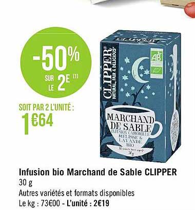 infusion bio marchand de sable clipper