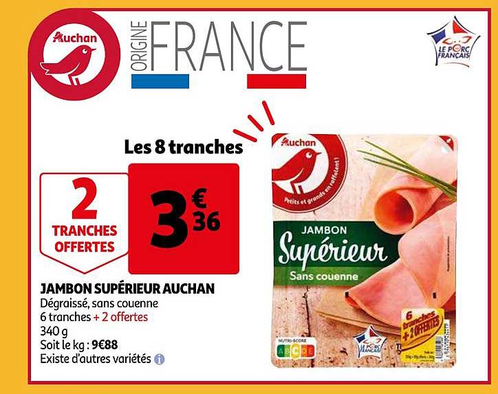 Jambon Supérieur Auchan