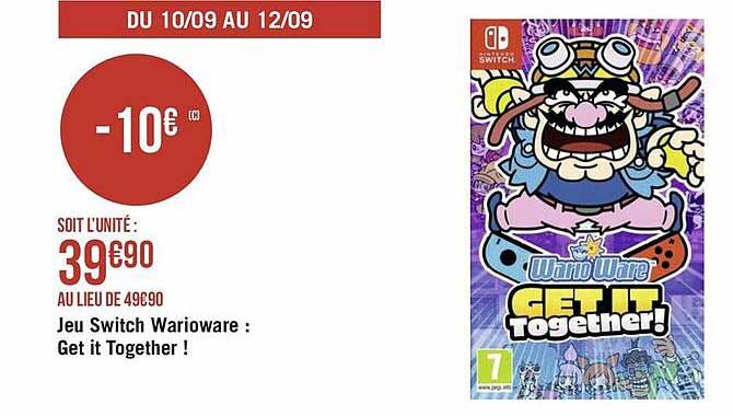 jeu switch wariorware : get it together !