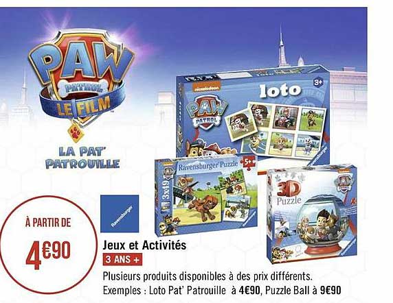 jeux et activités la pat' patrouille