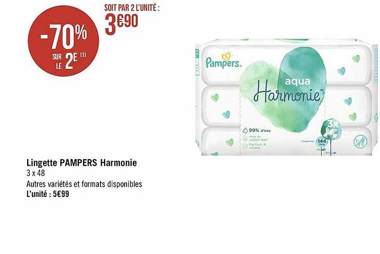 lingette pampers harmonie