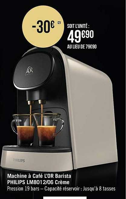 Machine à Café L'or Barista Philips Lm8012-06 Crème